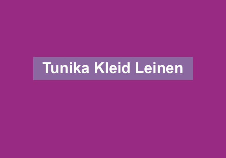 Tunika Kleid Leinen