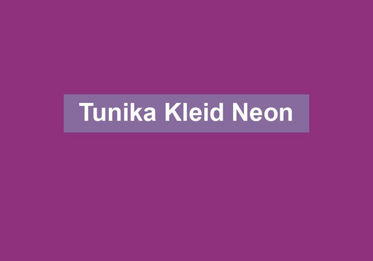 Tunika Kleid Neon