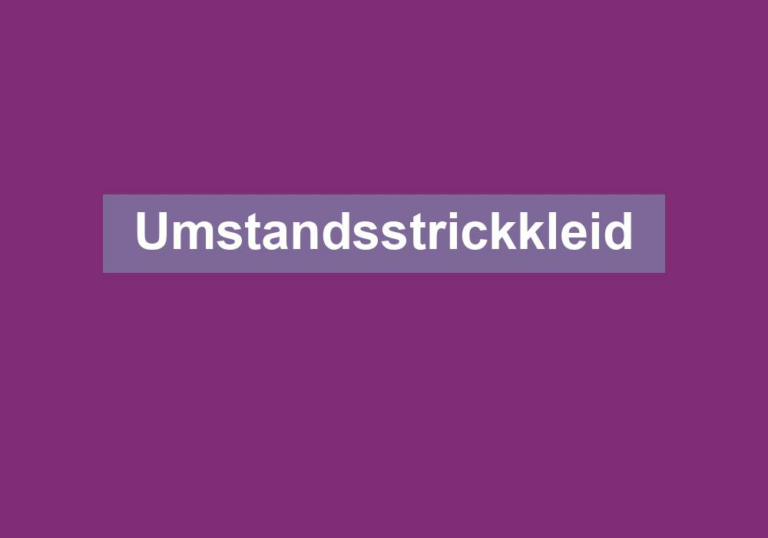 Umstandsstrickkleid