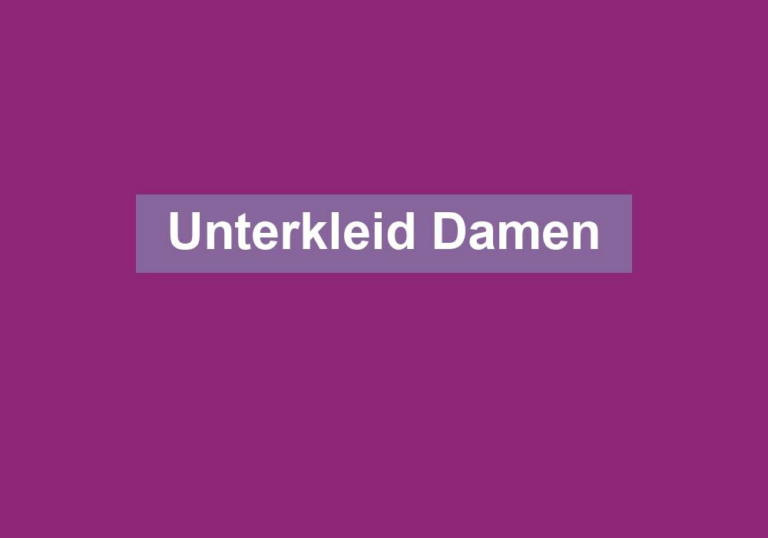 Unterkleid Damen