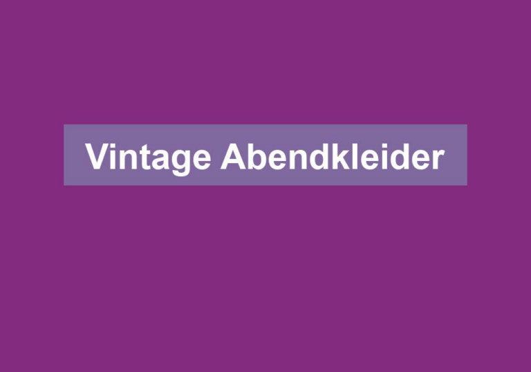 Vintage Abendkleider