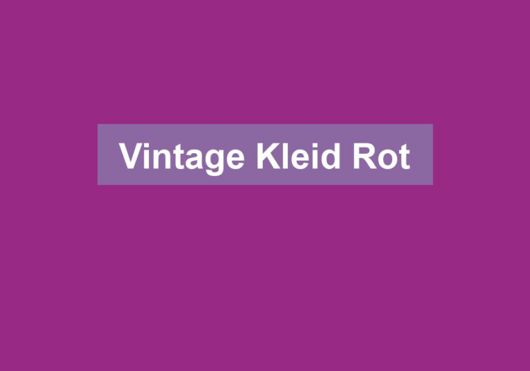 Vintage Kleid Rot