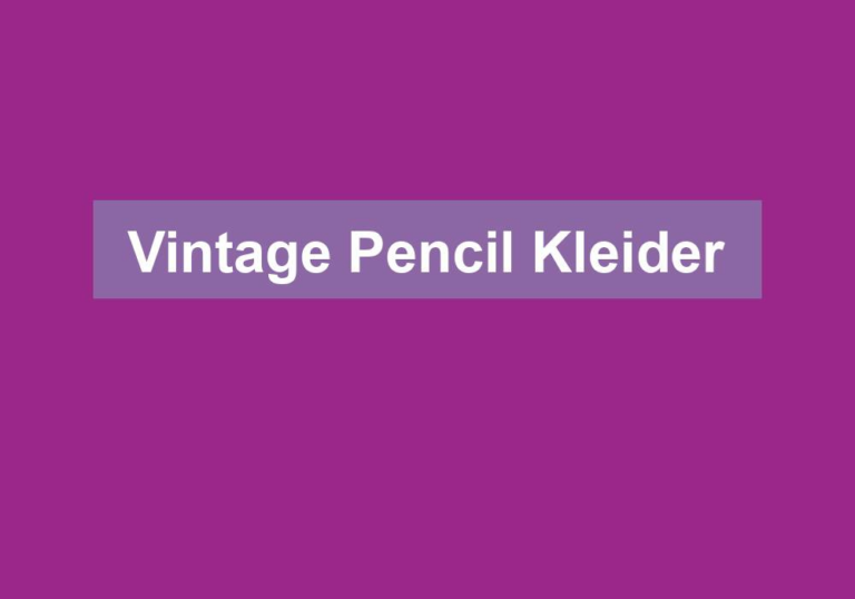 Vintage Pencil Kleider