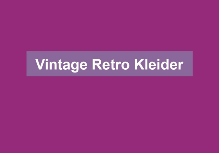 Vintage Retro Kleider