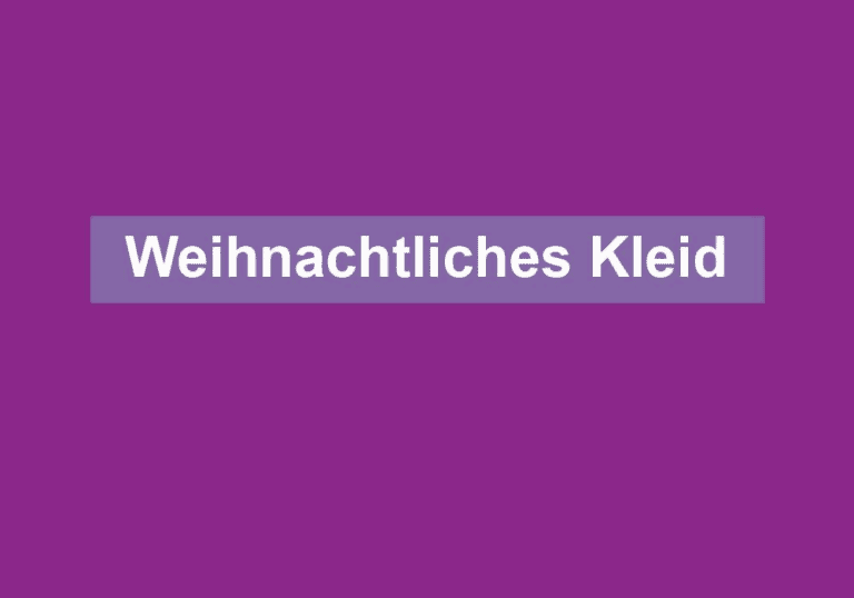 Weihnachtliches Kleid