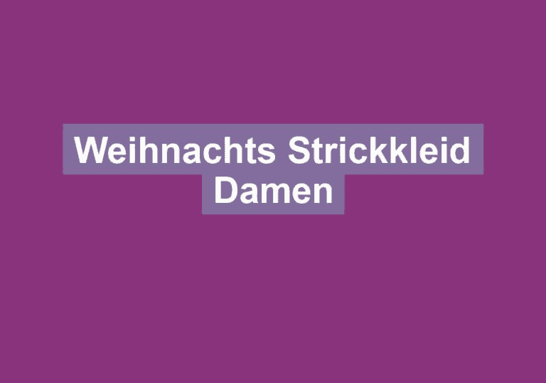 Weihnachts Strickkleid Damen