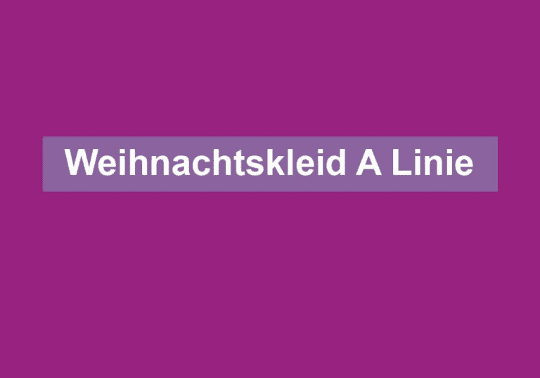 Weihnachtskleid A Linie