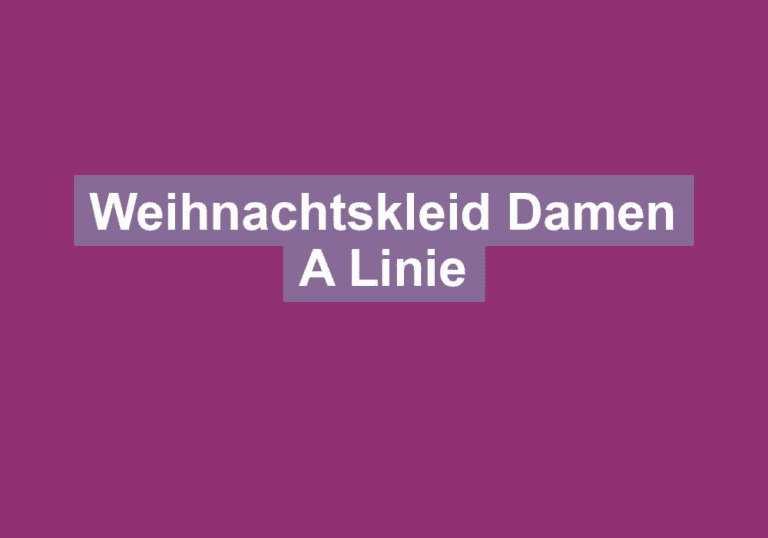 Weihnachtskleid Damen A Linie