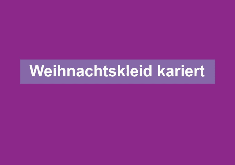 Weihnachtskleid kariert