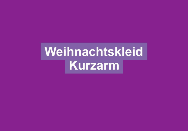 Weihnachtskleid Kurzarm