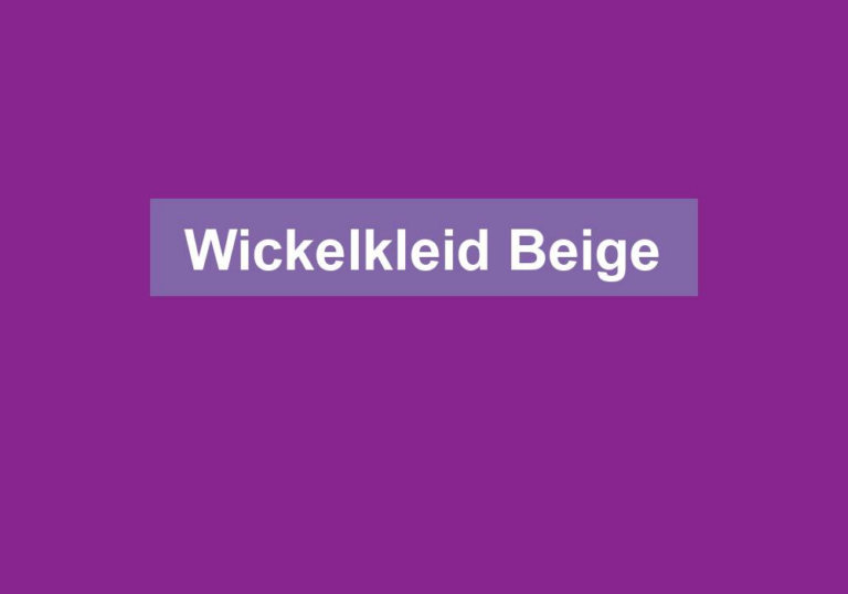 Wickelkleid Beige