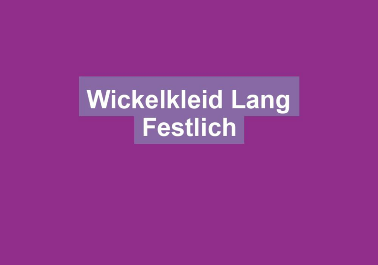Wickelkleid Lang Festlich