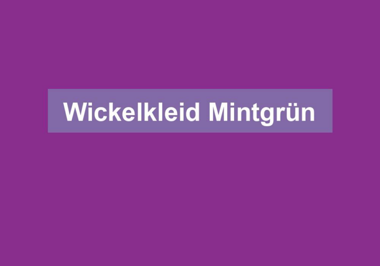 Wickelkleid Mintgrün