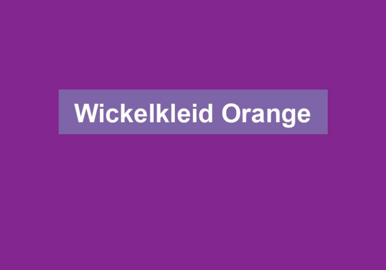 Wickelkleid Orange