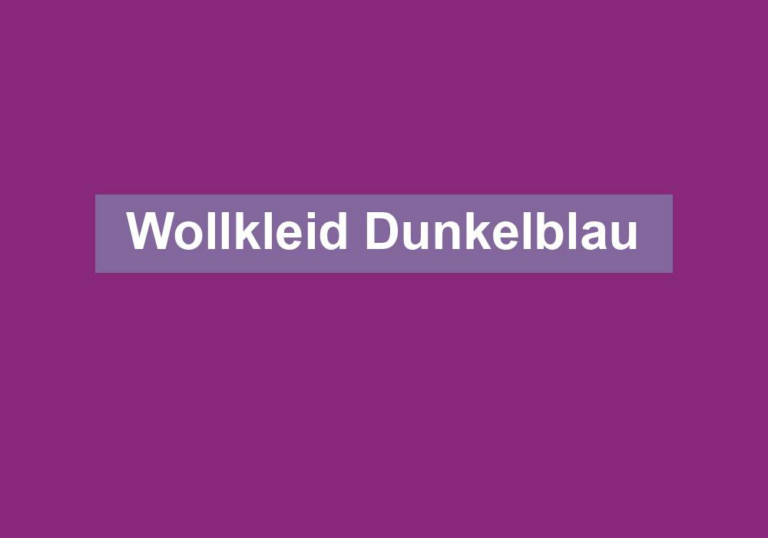 Wollkleid Dunkelblau