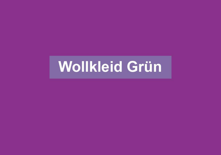Wollkleid Grün