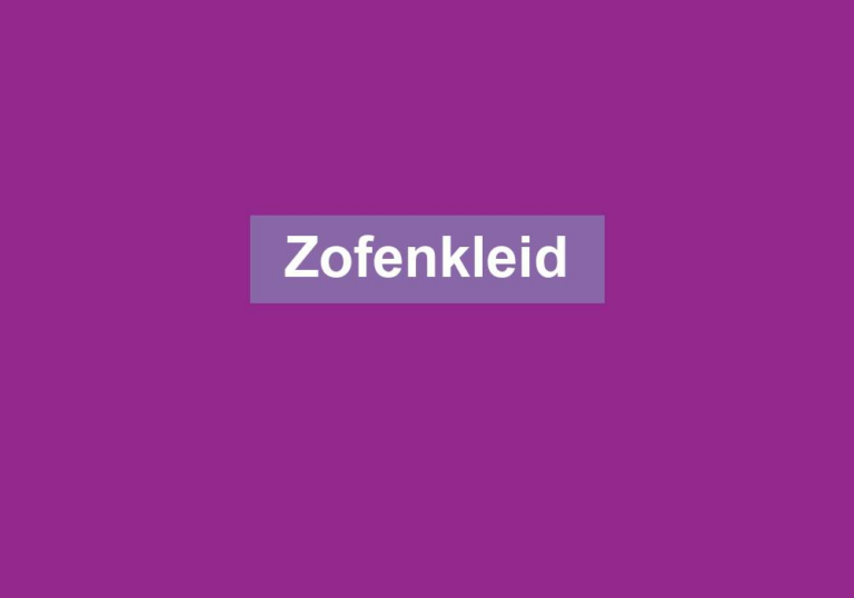 Zofenkleid